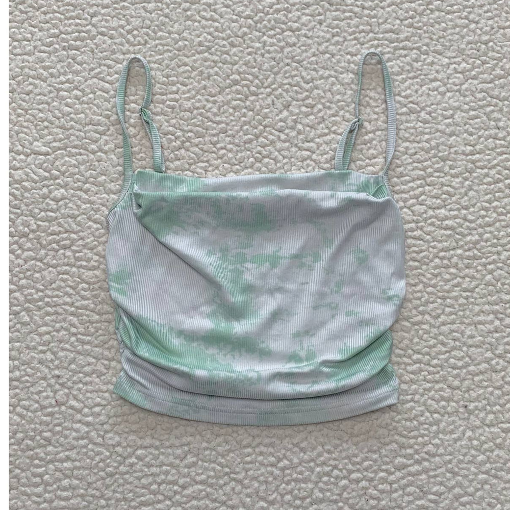 Princess Polly Shaed Green Tie Dye Tank Top - Picture 2 of 5